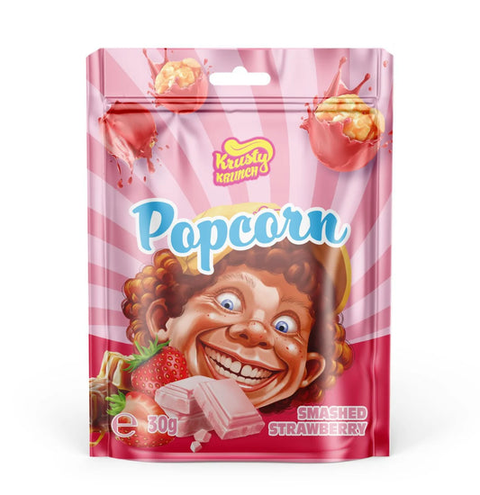 Smashed Strawberry Popcorn, 30g