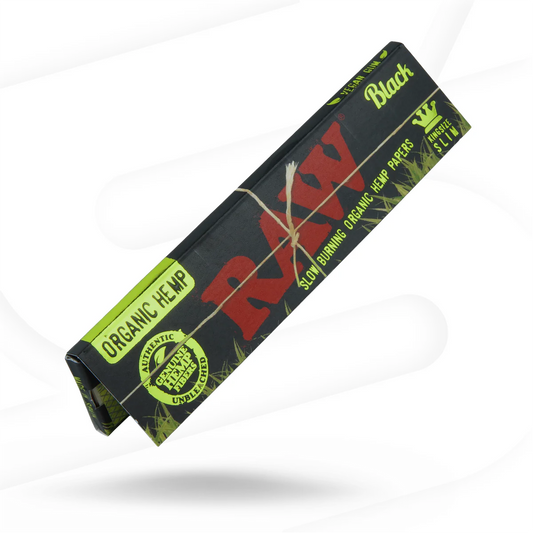 RAW Black King Size Slim Organic Hemp Rolling Papers